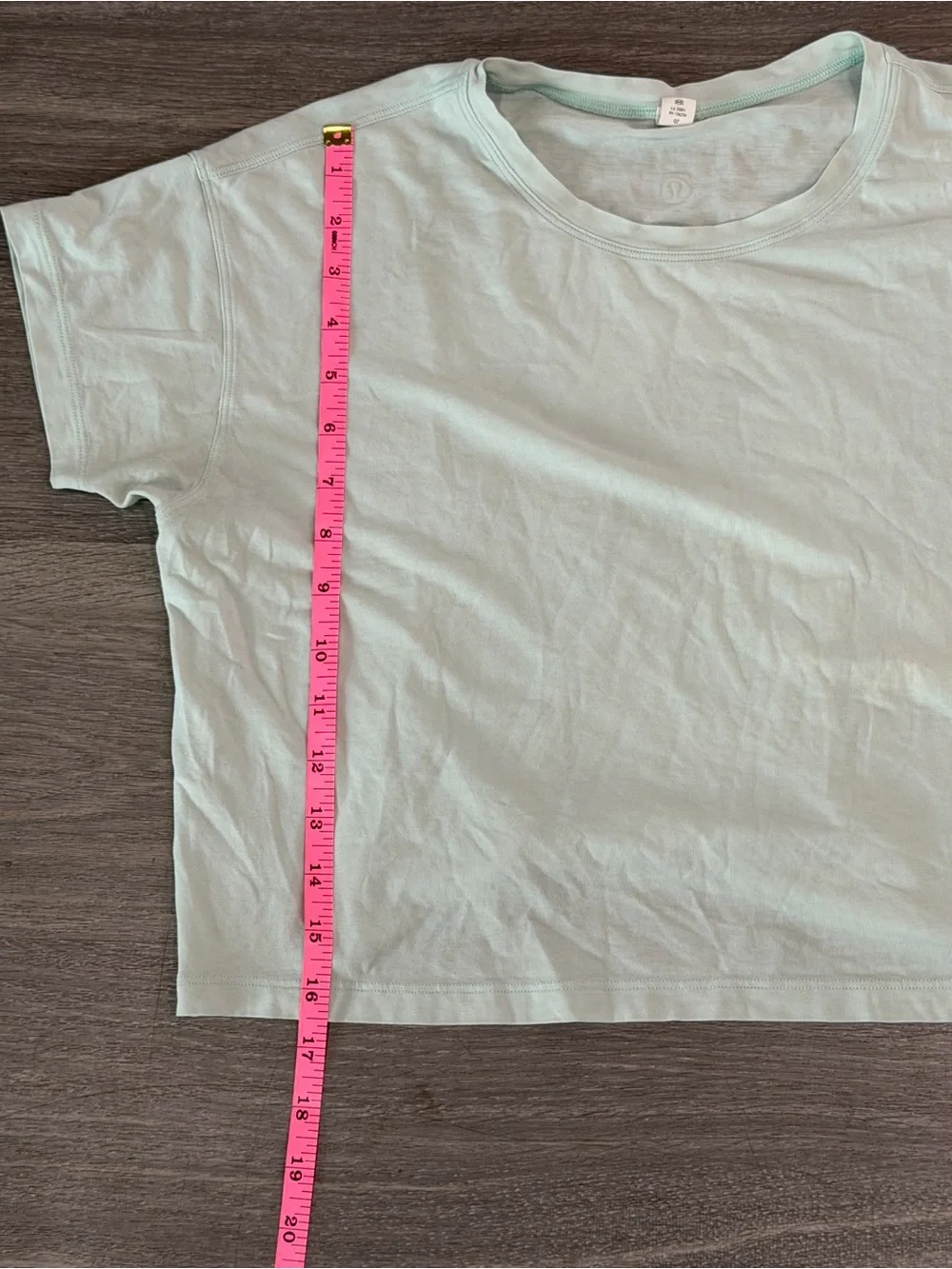Lululemon All Yours Cropped T-Shirt Mint Green Size 4